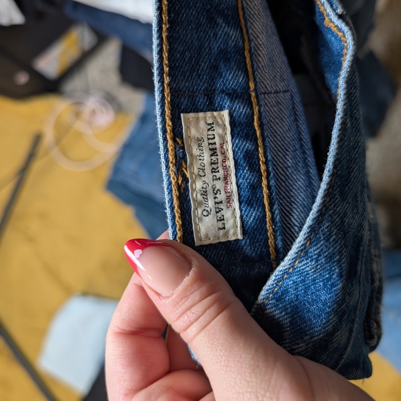 Levi's Blue Distressed Jeans 501 26/26 - Picture 3 of 4